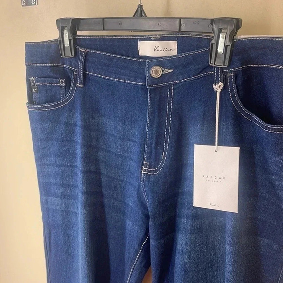Kancan mid rise super skinny NWT dark wash jeans sz 31 - Picture 6 of 6